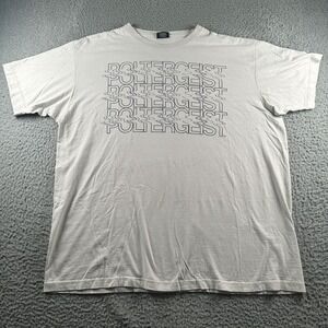 Dumbgood T-Shirt Mens XXL Light Gray Poltergeist Logo Short Sleeve Repeat‎ Text